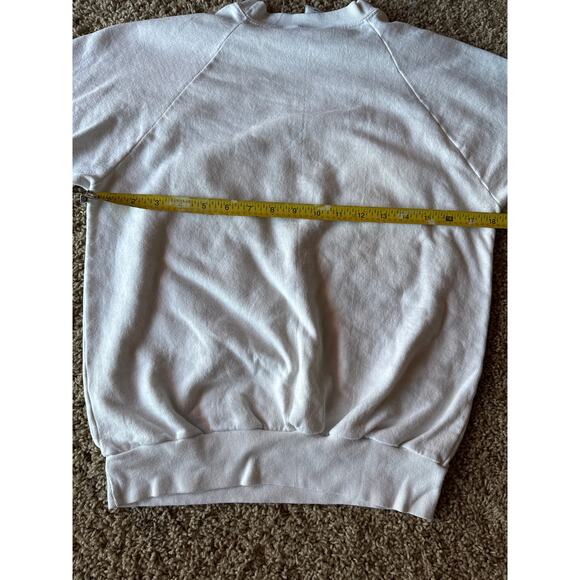 Vintage ‘85 Hobie Godzilla USA Made White Youth M Surf Crewneck Sweatshirt - Picture 8 of 10